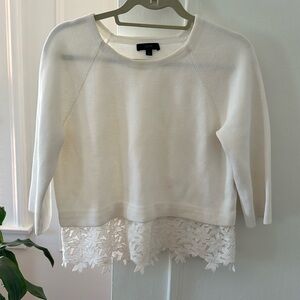 JCrew white sweater